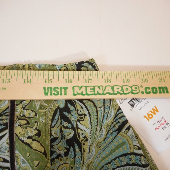 NWT Emma James Women's size 16W Green Paisley Floral Lined Midi Vintage - Picture 6 of 11